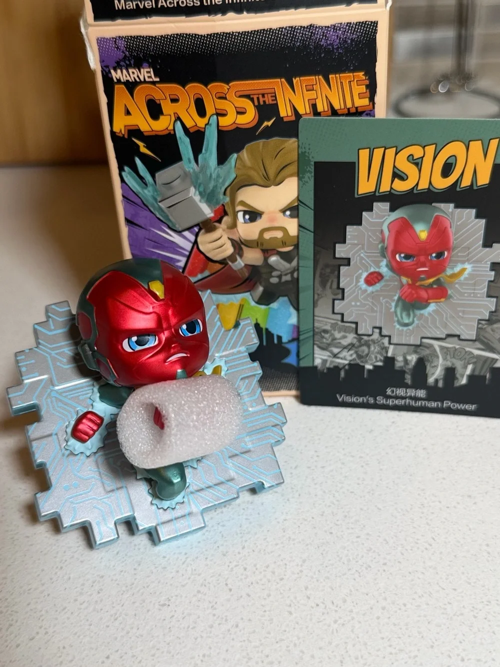 Marvel Vision Red and Green Collectible Figure